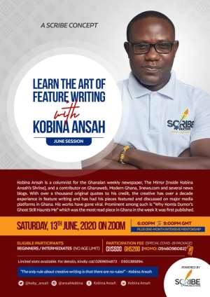 Kobina Ansah Teaches The Secrets Behind His Features This June