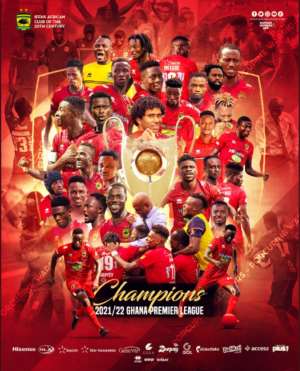 Asante Kotoko win 2021/22 Ghana Premier League with three games to spare
