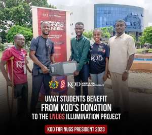 UMAT students benefit from KOD's donation to NUGS Illumination Project