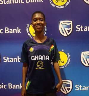 Meet Table Tennis rising star, Juanita Borteye ranked 11th in Africa