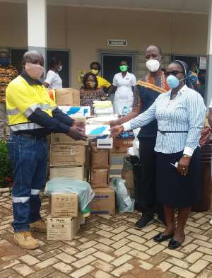Covid-19: Newmont Ahafo Mines Supports St. Elizabeth Hospital With PPE