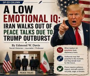 A Low Emotional IQ: Iran Walks Out of Peace Talks Due to Trump Outburst