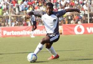 TP Mazembe midfielder Torric Jebrin One of the stranded players in D.R Congo
