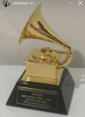 Wizkid receives Grammy plaque