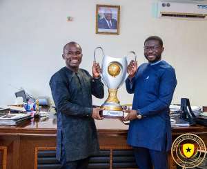 Asante Kotoko visit NSA with Premier League trophy