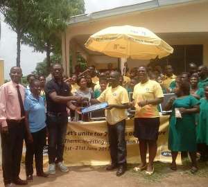 MTN Presents Items To Children With Disabilities