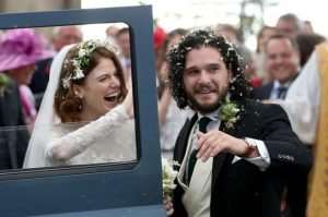 Game of Thrones stars hold castle wedding