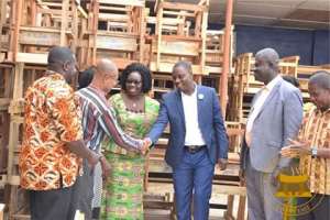 ER: Abetifi MP, DCE Donates To Kwahu East Education Directorate