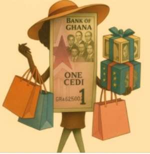 The Ghana Cedi  goes shopping