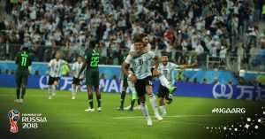 2018 World Cup: Late Rojo Strike Sends Argentina Through To Rnd Of 16