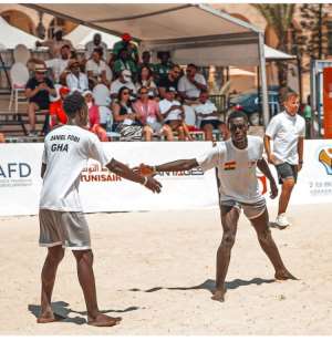 Teqball wins Ghana's first African Beach Games Medal