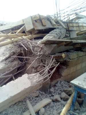 One Dead After 3 -Storey Building Collapses In Techiman