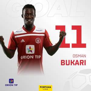 Ghana Youngster Osman Bukari Scores In AS Trenns Win 3-1 At FK Senica