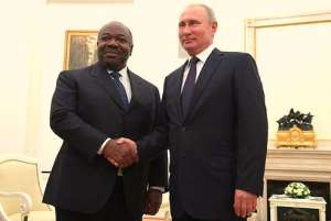Ali Bongo of Gabon and Vladimir Putin