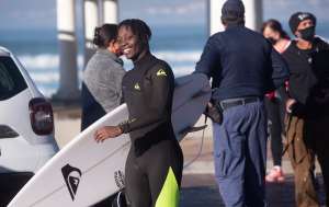 South Africaamp;39;s professional surfers have been allowed back in the water.  - Source: Brenton GeachGallo Images via Getty Images