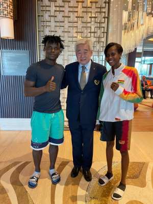 Two Ghanaians at World Taekwondo Championships in Baku, Azerbaijan