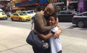 Actress, Doris Simeon Unites with Son in US After Many years