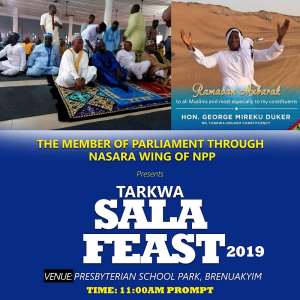 Eid-Ul-Fitr: Tarkwa-Nsuaem MP Wish Muslims Well