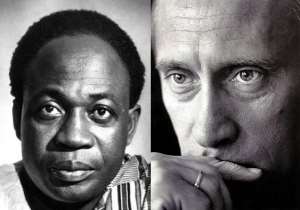 The late Kwame Nkrumah and Vladimir Putin