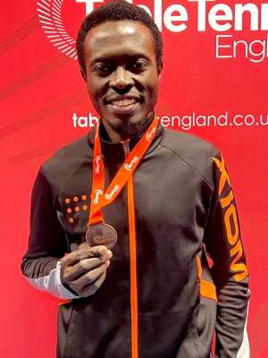 Ghana Table Tennis Star Derek Abrefa Wins Bronze At Wilmont Cup Final In England