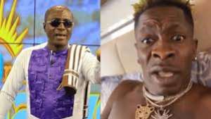 Captain Smart left and Shatta Wale