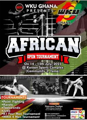 WKU African open martial arts competition at Tema on July 14 and 15