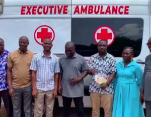 Isaac Adongo hands over Ambulance to Bolgatanga Municipal Health Directorate