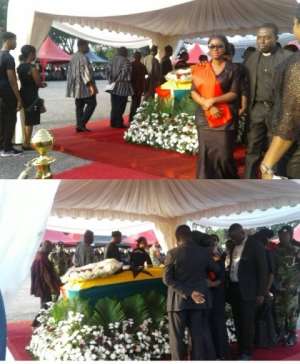 Ghana in solemn anguish as thousands bid Major Mahama farewell