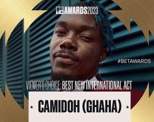 Camidoh becomes 8th Ghanaian artist to earn BET nomination