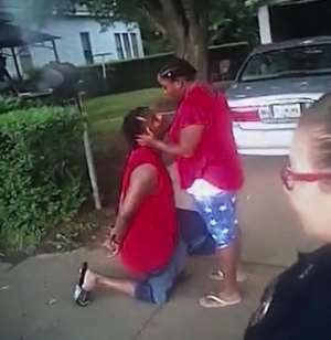 Watch: Oklahoma man proposes to girlfriend while under arrest