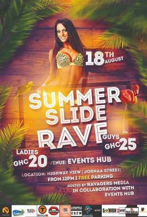 Maiden Summer Slide Rave to Hold on 18th August