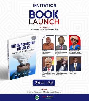 Koku Anyidoho to launch new book Uncompromising Thoughts