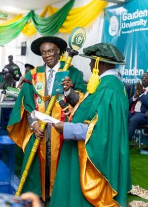Prof. Eric Kwasi Ofori invested as Garden City University Vice Chancellor