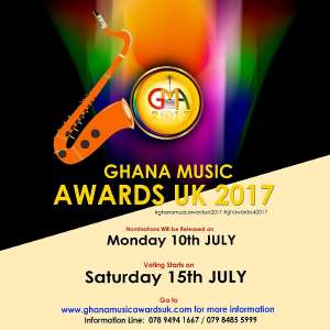 Ghana Music Awards UK 2017: Nominations Announced