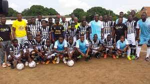 Juventus star Kwadwo Asamoah honours promise and commissions football pitch for James Camp Prisoner inmates