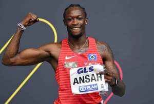 Ansah becomes first German to run 100 metres in under 10 seconds
