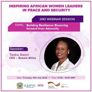 WPSI-KAIPTC, GIZ To Hold Webinar On Resilience ForAfrican Women Leaders