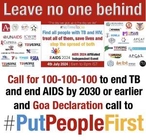 Goa to Munich: Growing call for 100-100-100 to end TB and end AIDS before 2030