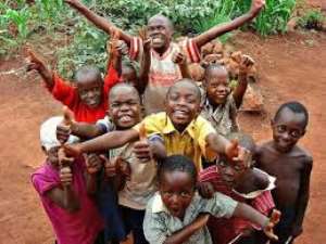 What makes African children so happy? Not even deliberate Aids, Ebola, and other man-made diseases will stop them