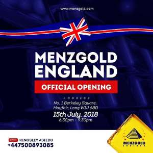Menzgold Formally Opens In London Today As Its Global Expansion Continues