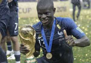 2018 World Cup: N'Golo Kante Was Too Shy To Ask To Hold The World Cup Trophy So Steven N'Zonzi Forced Him