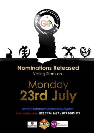 Full List of Nominees for 2018  Ghana Music Awards UK