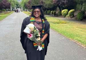 Actor Van Vickers daughter earns law degree from Leicester University