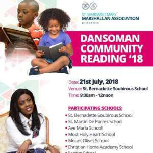 Dansoman Community Reading18 Comes Off Saturday, June 21