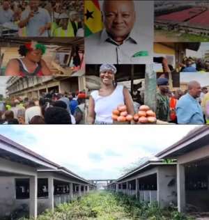 Akufo-Addo never stepped foot here — Krofrom market traders laud President Mahamas visit