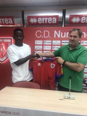 Yaw Yeboah Insists CD Numancia Will Help Him Develop