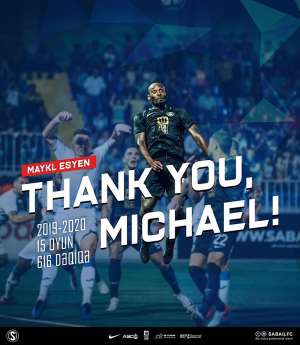Sabail FK Confirm Michael Essiens Exit
