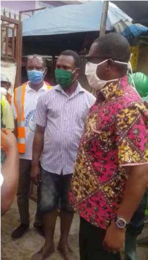 VIDEO: 'You Cannot Spray Here'---MCE Angrily Stops Disinfection Of Abeka Market