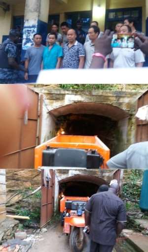 Ten Chinese illegal miners busted in Tarkwa