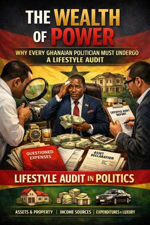 Power should not be a license to unexplained wealth. If politicians truly serve the people, let their wealth tell the same story. Mandatory lifestyle audits could be Ghanas strongest weapon against corruption, restoring accountability, transparency, and development for every citizen.